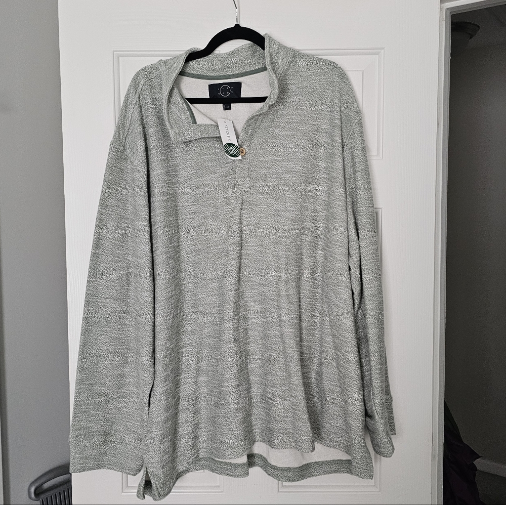 Even Tide Green Long Sleeve Size 3XL